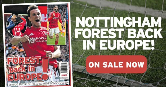 Získajte Nottinghamský les späť v Európe Celebration Travel Edition

