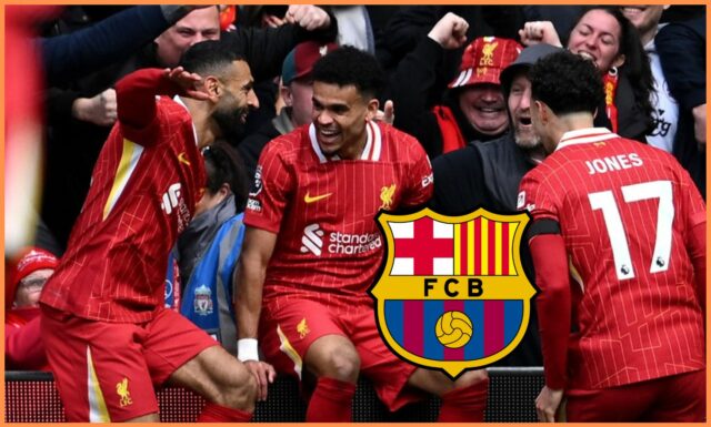 Luis Díaz oslavuje cieľ pre Liverpool