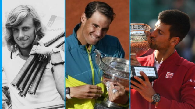 ft Nadal, Djokovic, Borg, Lendl

