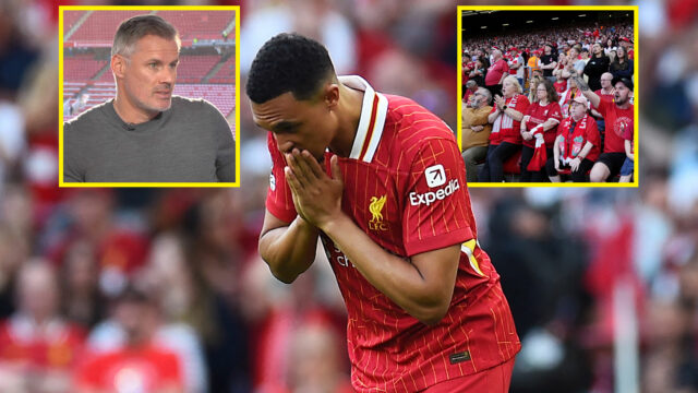 Alexander-Arnold bol vysoko rozrušený, keď prišiel z lavičky smerom k Arsenalu