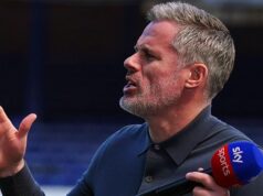 Carragher sa po Arsenal vs Atletico vo vášnivom žartovaní natrhol do „škvrny na Lige majstrov“ „Nemyslím si, že by mal ísť do Man utd“ - Carragher robí Evertonovu prácu pre štrajk