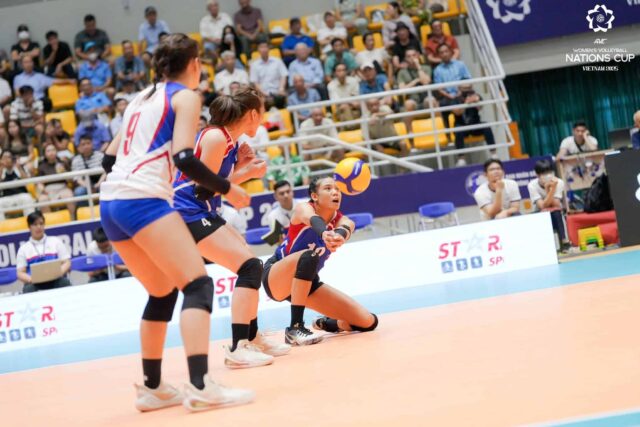Alas Pilipinas počas zápasu AVC Nations Cupu proti Kazachstanu