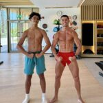 Cristiano Ronaldo a jeho najstarší syn Cristiano Jr ukázali svoju zhodnú roztrhanú fyziku