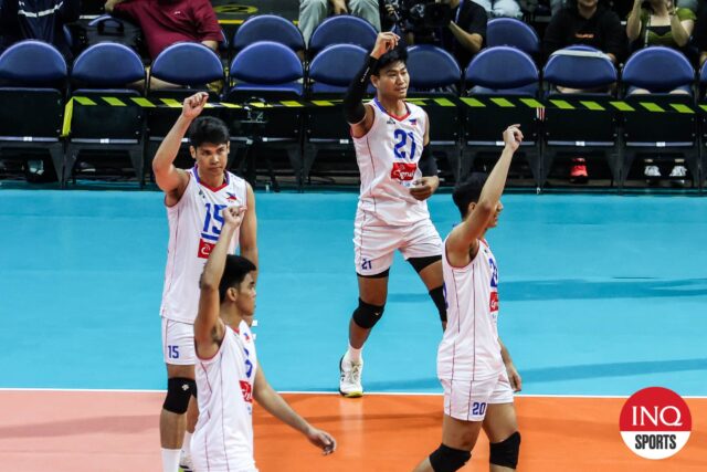 Alas Pilipinas muži počas posledného dňa pozvánok pred majstrovstvami sveta mužov FIVB.