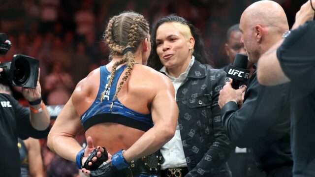 Amanda Nunes reaguje na titul UFC Kayla Harrison, Faceoff, viac

