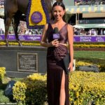 Televízna moderátorka Andie Biancone bola ponechaná v zranených nohách po zasiahnutí Ascot