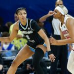 Angel Reese utierky Wnba Rookie počas hry
