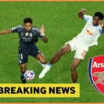 Rodrygo del Real Madrid oslavuje cieľ
