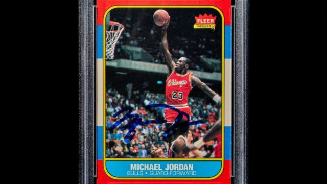 Autografická nováčik karta Michael Jordan na predaj za 2,5 milióna dolárov

