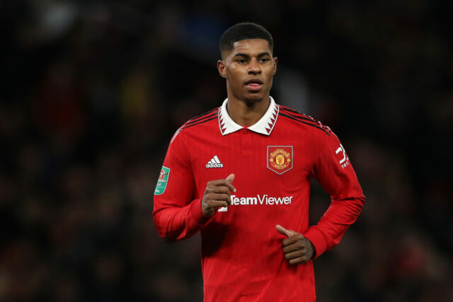 Barcelona robí rozhodnutie Marcus Rashford v prenose Luis Diaz prenos

