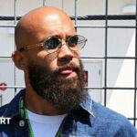 Brentford striker Bryan Mbeumo at the Canadian Grand Prix