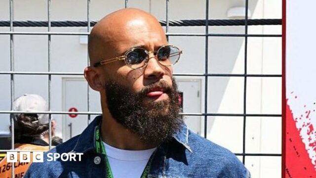 Brentford striker Bryan Mbeumo at the Canadian Grand Prix