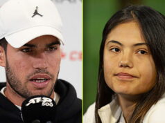 Emma Radacanu a Carlos Alcaraz Strelec US Open Open zmiešané štvorhra s presvedčivým štýlom Carlos Alcaraz a Emma Raducanu „Najslabší pár“ v partnerstve Swiji-Ruud je spochybnený