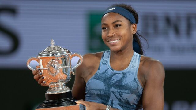 Celebrity posielajú Coco Gauff po francúzskom otvorenom víťazstve Coco Gauff

