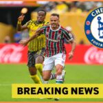 Jamie Gittens v akcii pre Borussia Dortmund proti Augsburgu