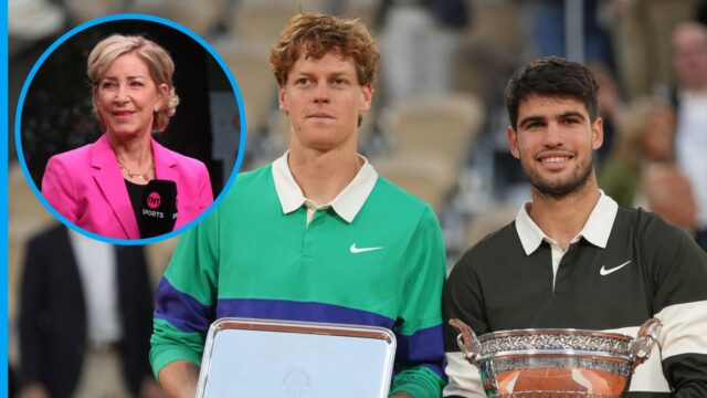 Chris Evert Carlos Alcaraz a Jannik vysvetľujú, že súťaž Sinnik je ako

