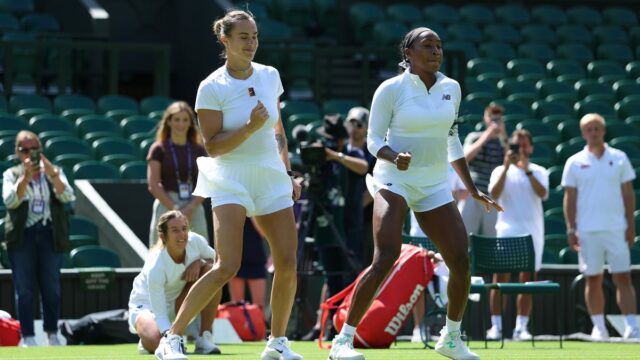 Coco Gauff, Aryna Sabalenka je v pokoji s tanekom Tiktok Dance


