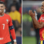 Cristiano Ronaldo and Lamine Yamal