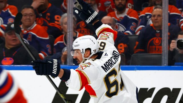 Dvojitý gól Marchand dáva Panthersovi vyhrať Oilers v hre 2

