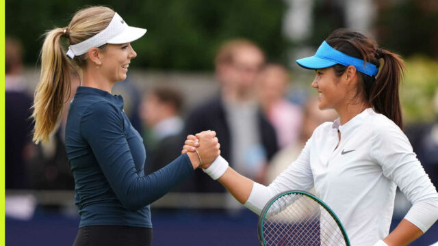 Emma Raducanu proti angličtine číslo 1 Katie Boulter č. 1

