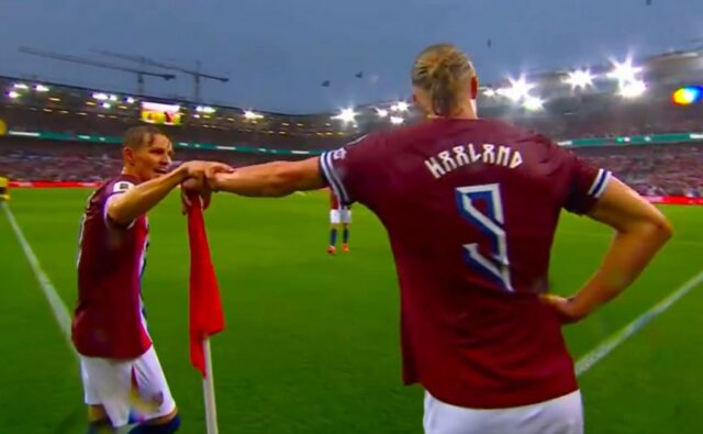 Haaland a Odegaard divoko oslavovali v Osle