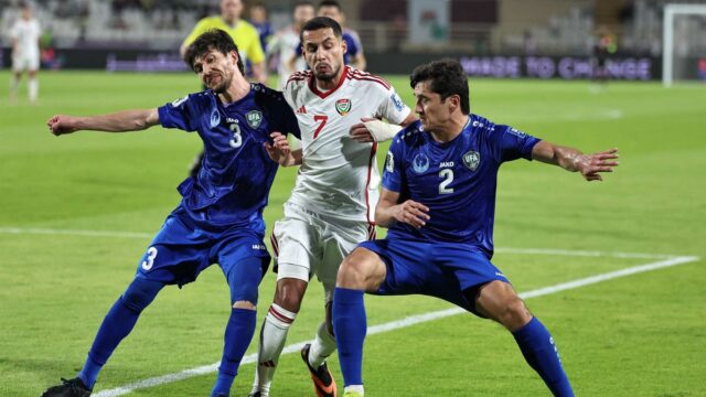 FIFA 2026 Kvalifikácie majstrovstiev sveta: Uzbekistan Vula Veľké veterné odevy proti Spojeným arabským Spojeným arabským Spojeným arabským Spojeným avých

