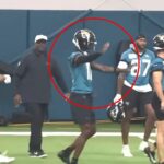 Jaguars Rookie Travis Hunter bol videný, že počas útočných cvičení robil zvláštnu tanečnú rutinu
