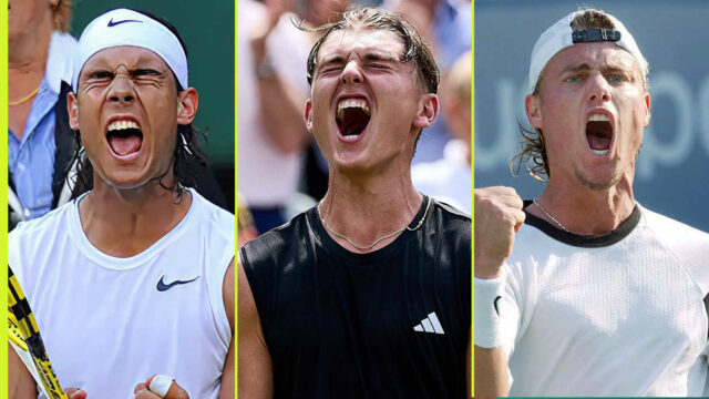 Ft Rafael Nadal a nemecký dospievajúci

