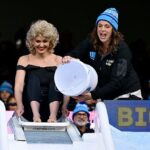 Austrálsky olympijský Ariarne Titmus sa pripravuje na zízanie skĺznutia do ľadovej vody do roku 2025 AFL Big Freeze