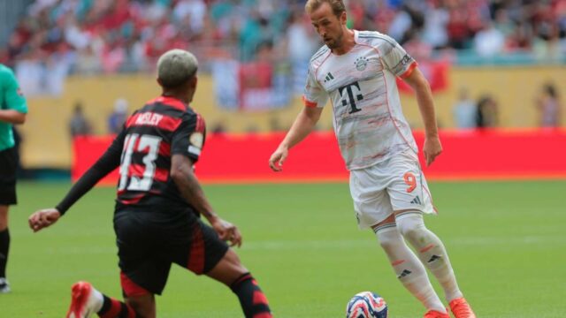 Harry Kane hrá okolo Flamenga ako Bayern Mníchov

