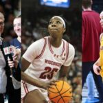 Popredný tréner spoločnosti UConn Geno Auriemma dostáva Trophy trénerov WBCA po tom, čo Huskies porazil Južnú Karolína Gamecocks na národnom šampionáte národného turnajového šampionátu 2025. Foto: Imagn: Imagn