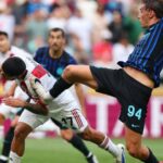 Inter Miláno slepý 9-mužský tekutý doska, najprv v skupine E End