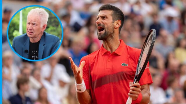 John McEnroe, Roland Garros Novak Djokovich

