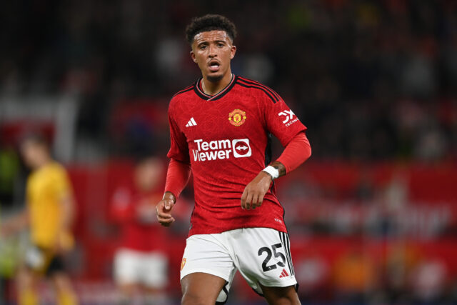 Juventus zaostávajúceho správania Napoli v Mope za Jadon Sancho z Manchester United United