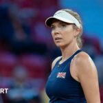 An abusive message sent to Katie Boulter on Instagram which says "Katie Boulter to buy candles and a coffin for your entire family with the money you earned from the rigged match"