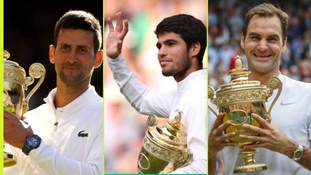 Kde je hodnosť Novak Djokovic, Carlos Alcaraz, Roger Federer?

