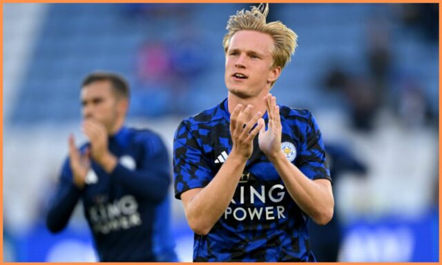 Victor Kristiansen v akcii pre Leicester vs Chelsea