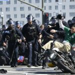 Los Angeles Riot and Protests dal nejaké NFL -Kaliber -Tackles: Look