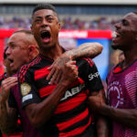 Flamengo's Bruno Henrique v skóre v skóre v skóre svetovej skupiny do Scubmer Subske Tusse Flagens vo Philadelphii, 20. júna 2025 (AP Photo / Derik Hamilton)