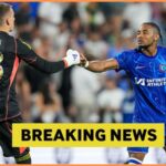 Andriy Lunin sa zahrieva na Real Madrid