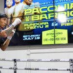 WBC Champion Welterweight Mario Barrios Media v Las Vegas pred jeho titulnou obranu proti Mannymu Pacquiaovi
