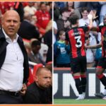 Milos Kerkez v akcii pre Bournemouth proti Liverpoolu