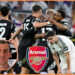 Myles Lewis-Skelly sa pozerá pred hru Arsenal proti Southamptonu