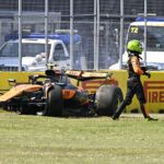 Lando Norris prechádza po tom, čo kanadská Grand Prix vypadla z jeho McLaren
