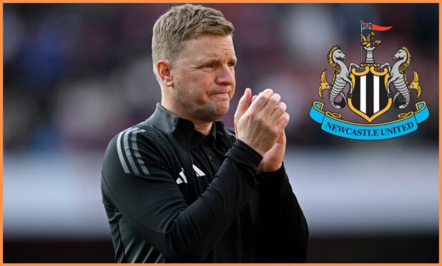 Eddie Howe so svojimi hráčmi Newcastle