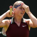 Hannah Klugman reacts to defeat by Yulia Putintseva