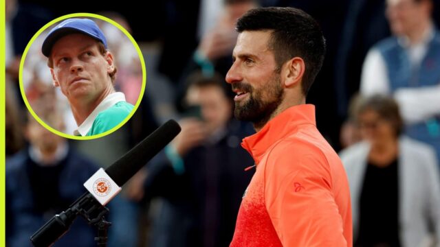 Novak Djokovic požiadal plán zastaviť Jannik Sinner na francúzskej otvorenej show 

