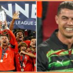 Cristiano Ronaldo oslavuje poznámky pre Portugalsko proti Španielsku