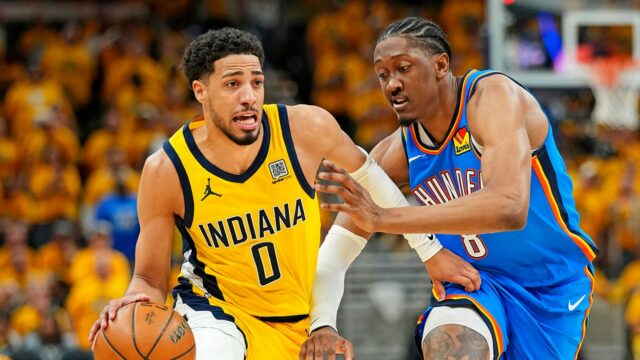 Pacers sa v 4. štvrťroku sťahujú od hromu, aby vyhral hru 3

