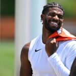 Shedeur Sanders prechádza z ihriska po Cleveland Browns povinný mini tábor